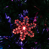 ZUN 7FT Small Light Fiber Optic Christmas Tree 290 Branches 29963026
