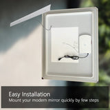 ZUN LED Bathroom Vanity Mirror with Light,24*32 inch, Anti Fog, Dimmable,Color Temper 5000K,Backlit + W1135P154131