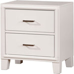 ZUN Simple Casual 1pc Nightstand White Color Solid wood Bedroom Furniture Transitional Look Nightstand B01181802