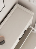 ZUN Drawer Shoe Freestanding Shoe Rack Storage Box with Flip Door, Modern Flip Bucket Shoe W2250138486