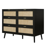 ZUN Modern 6 Drawer Dresser Wood Cabinet W68894717