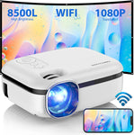 ZUN DBPOWER WiFi Mini 8500L WiFi Projector 1080P Full HD Supported & 240" Display Video 74173844