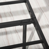ZUN Metal Bed Frame Full Size with Headboard and Footboard Single Platform Mattress Base,Metal Tube W131465931