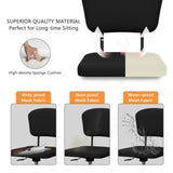 ZUN Mesh Task Chair Plush Cushion, Armless Desk Chair Home Office Adjustable Swivel Rolling Task W2181P164910