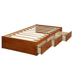ZUN Orisfur. Twin Size Platform Storage Bed with 3 Drawers WF193634AAL