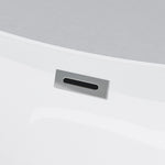 ZUN 67" Acrylic Freestanding Bathtub-Acrylic Soaking Tubs, Oval Shape Freestanding Bathtubs With Chrome W1675122074