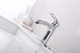 ZUN Bathroom Faucet Waterfall Bathroom Faucet Pop Up Drain Bathroom Sink Faucet,Faucet for Bathroom D5301CP