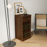 ZUN brown walnut color modular 24 wine bar cabinet Buffet Cabinet W1778133401