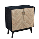 ZUN JaydenMax Modern Buffet Storage Cabinet, Sideboard Buffet Cabinet with Doors and Storage Shelves for W965141567
