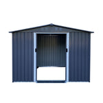 ZUN Outdoor Storage Shed 8 x 6 FT Large Metal Tool Sheds, Heavy Duty Storage House Sliding Doors 95564357