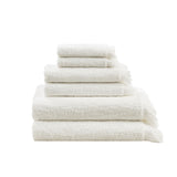 ZUN Cotton Dobby Slub 6 Piece Towel Set B03596684