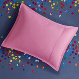 ZUN Rainbow Iridescent Metallic Dot Comforter Set B03596000