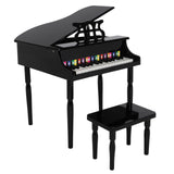 ZUN Wooden Toys: 30-key Children's Wooden Piano / Four Feet / with Music Stand, Mechanical Sound 71573382