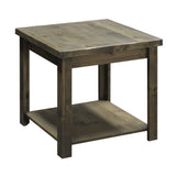 ZUN Bridgevine Home Joshua Creek 24 inch Side Table, No Assembly Required, Barnwood Finish B108131547