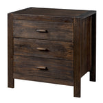 ZUN Wood Nightstand End Side Table with 3 Drawer for Living Room, Bedroom 02743456