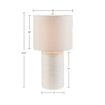 ZUN Textured Resin Table Lamp B03594983