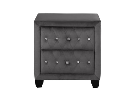 ZUN Sophia Modern style Nightstand made with wood in Gray 733569388264