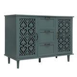 ZUN 2 Door 3 Drawer Cabinet, American Furniture, Suitable for Bedroom, Living Room, Study W688124216
