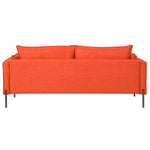 ZUN 76.2" Modern Style 3 Seat Sofa Linen Fabric Upholstered Couch Furniture 3-Seats Couch for Different WF292374AAG