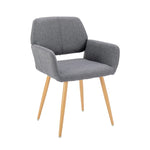 ZUN Hengming Small Modern Living Dining Room Accent Chairs Fabric Mid-Century Upholstered Side Seat Club W21238211