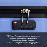 ZUN Hardshell Suitcase Spinner Wheels PP Luggages Lightweight Durable Suitcase with TSA Lock,3-Piece W284112501