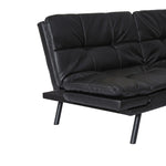 ZUN Convertible Memory Foam Futon Couch Bed, Modern Folding Sleeper Sofa-SF267PUBK W125352366