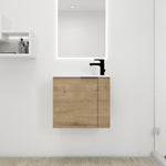 ZUN Bathroom Vanity with Sink 22 Inch for Small Bathroom,Floating Bathroom Vanity with Soft Close W99968770