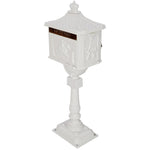 ZUN Cast Aluminum Mail Box,Postal Box , Mailbox Color White W46563687