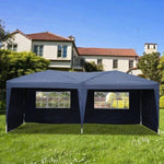 ZUN Lotto 3 x 6m Two Windows Practical Waterproof Folding Tent Blue 16586545