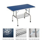 ZUN 36" Folding Dog Pet Grooming Table Heavy Duty Stainless Steel pet dog Cat Grooming Table 64395897