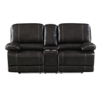 ZUN Recliner Chair Sofa Manual Reclining Home Seating Seats Movie Theater Chairs with Cup Holders and WF310344AAD