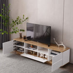 ZUN Modern TV stand for TVs up to 80'' , Media Console with Multi-Functional Storage, Entertainment WF313575AAK