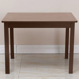 ZUN Kids Wood Table & 4 Chairs Set Espresso 84124467