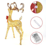 ZUN 110cm Outdoor Deer Lights Christmas Decorations, Standing Reindeer with 150 Warm White LED Lights 75461598