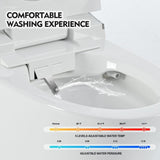 ZUN Luxury Smart Toilet with Dryer and warm water, Elongated Bidet Toilet with Heated Seat, with Remote WF314235AAA