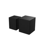 ZUN Upgrade MDF Nesting table side table coffee table end table for living room,office,bedroom ,Black W87665725