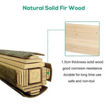 ZUN 3 Tier Raised Garden Bed Kit Wooden Planter Box Heavy Duty Solid Fir Wood W2181P154373
