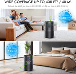ZUN KOIOS Air Purifiers for Bedroom Home 430ft², H13 HEPA Filter Purifier for Pets Dust Allergies Smoke 15049765