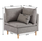 ZUN 36.61 inch Armless Sofa W131456947