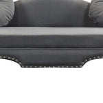 ZUN 54"Width Modern Velvet Upholstered Loveseat Sofa Accent Bedside Entryway Bench Small Sofa 2 Seater W111763557