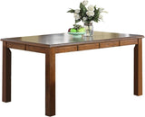 ZUN Dining Room Furniture Walnut Rubber wood MDF Rectangular Table 1pc Dining Table Only. B011119008