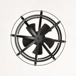 ZUN Hot Sell Industrial Fan Light Kit for Living Room Bedroom Kitchen and Bladeless Caged W159268329