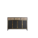 ZUN 48" Wide 4 Doors Modern Sideboard with 3 Top Drawers, Freestanding Sideboard Storage Cabinet W75741394