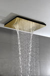 ZUN Rain Shower Head High Pressure Rainfall Showerhead Water Saving Inch shower head Multi Functions W1272110222