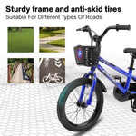 ZUN Kids Bike 16 inch for Boys & Girls with Training Wheels, Freestyle Kids' Bicycle with Bell,Basket W1856142517