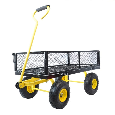 ZUN Wagon Cart Garden cart trucks make it easier to transport firewood W22784157