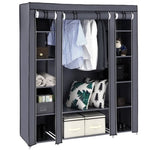 ZUN 69" Portable Clothes Closet Wardrobe Storage Organizer with Non-Woven Fabric Quick and Easy to 65486617