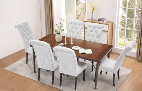 ZUN Modern Dining Table, Rectangular Wood Dining Table ,Kitchen Table,Ideal for Kitchen Dining Room, W1708132085