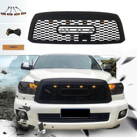 ZUN Front Grille For 2010 2011 2012 2013 2014 2015 2016 2017 2018 Toyota Sequoia TRD PRO Grille W2165137313
