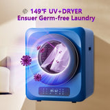 ZUN 6.6lbs Portable Mini Cloth Dryer Machine FCC Certificate PTC Heating Tumble Dryer Electric Control W1720110378